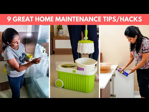 9 Great Home Maintenance & Cleaning Tips/Hacks - Amazing Home Cleaning Hacks